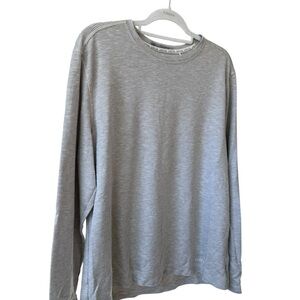 Orvis Men's Light Gray Long Sleeve Crewneck Shirt